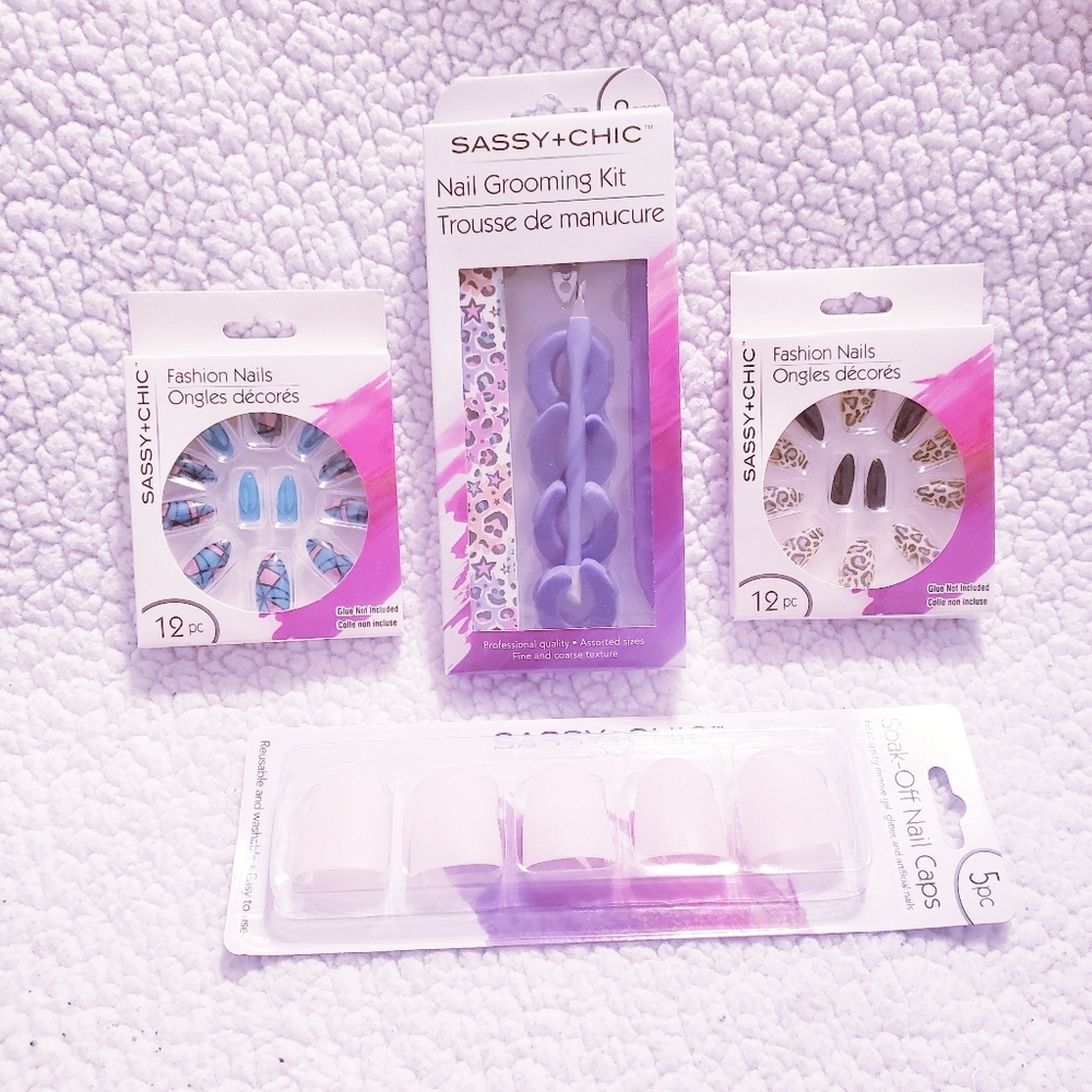 37 Piece Sassy Chic Nail Kit Bundle. NWT.